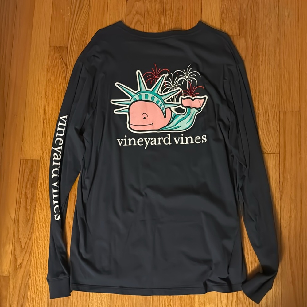 vineyard vines men’s long sleeve usa shirt